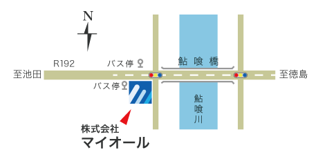 株式会社マイオール簡易案内地図